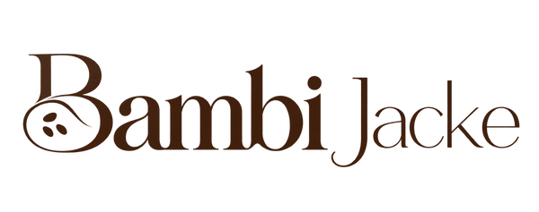 Bambi Jacke Wortlogo in Dunkelbraun